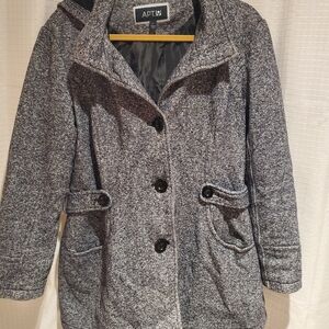 Apt. 9 Women's Charcoal Pea Coat